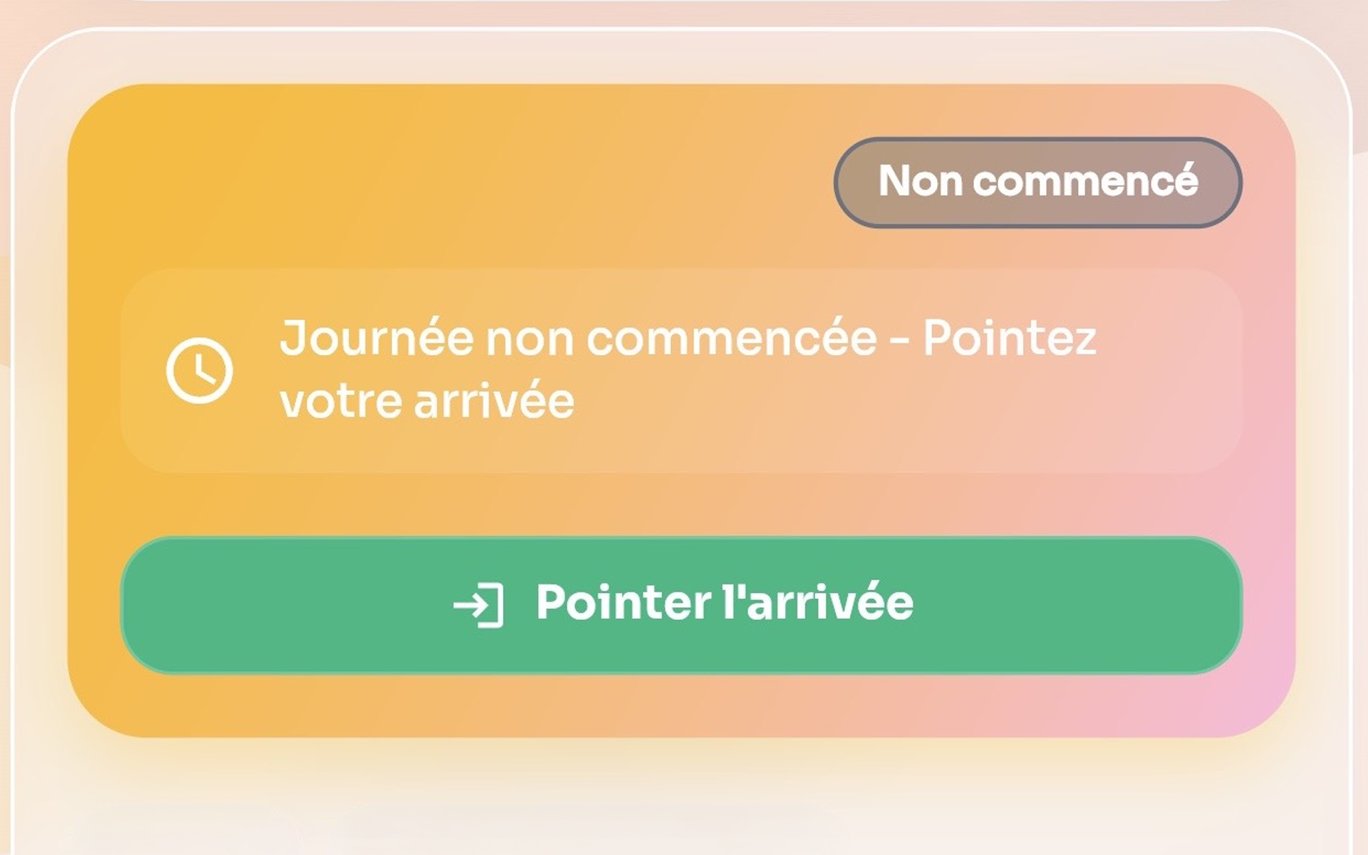 Interface suivi du temps Kwenti